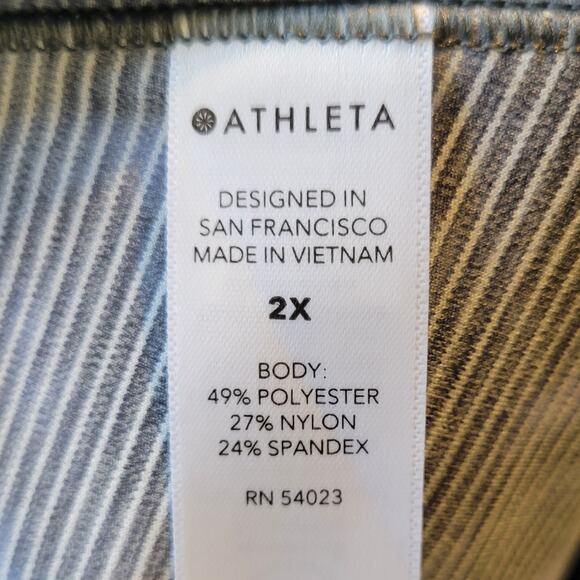 ATHLETA Salutation Stash Pocket II High Rise Capri Tight Legging Yoga Blue Gray - Picture 7 of 11